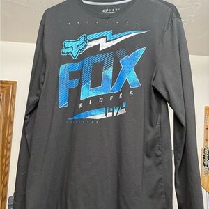 Active USA Black and Blue Long Sleeve Tee